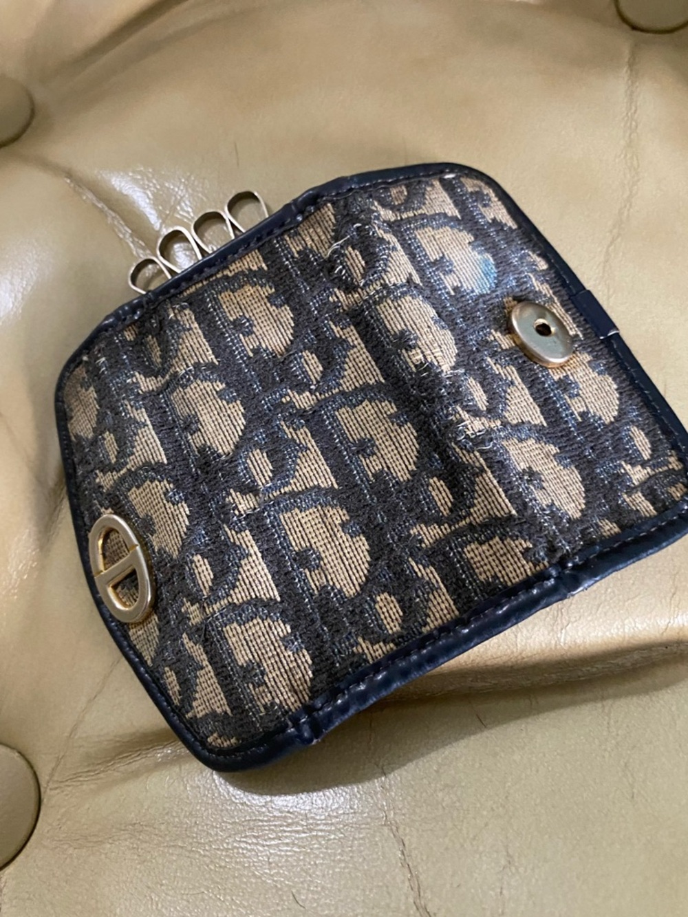 Vintage Dior Key Case Wallet Mini Trotter Logo Fair condition - Picture 5 of 8